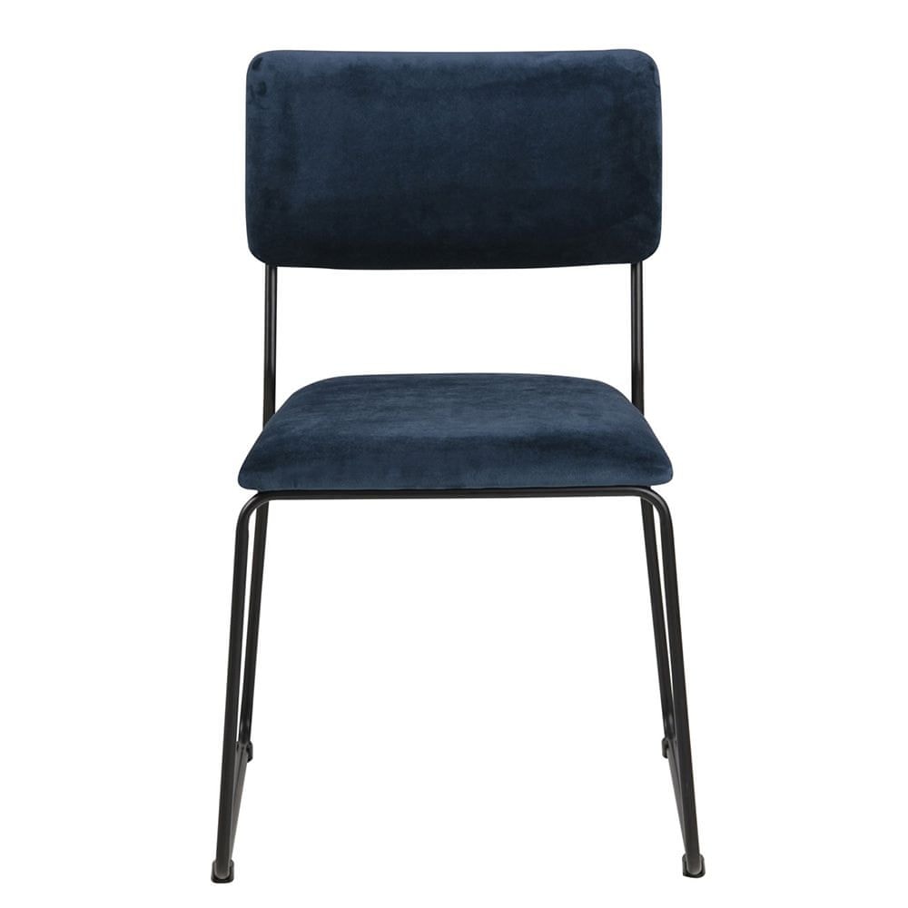 Design Scandinavia Jedálenská stolička Melodi (SET 2ks), modrá